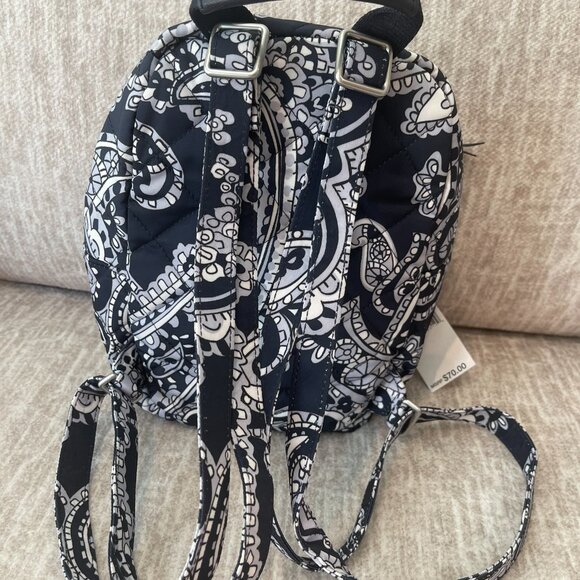 Vera Bradley Mini Backpack - Deep Night Paisley Neutral main image 7
